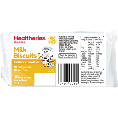 Healtheries Banana Flavour Milk Biscuits