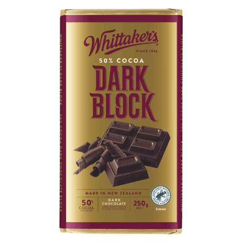 Whittaker's Dark Block 50% Cocoa Dark Chocolate Block