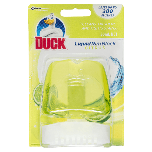 Duck Citrus Toilet Liquid Rim Block
