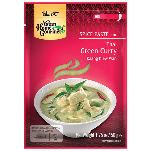 Asian Home Gourmet Spice Paste Thai Green Curry Hot Gluten Free