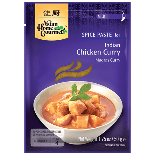 Asian Home Gourmet Spice Paste Indian Chicken Curry Mild