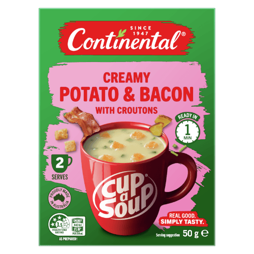 Continental Creamy Potato & Bacon With Croutons Cup a Soup