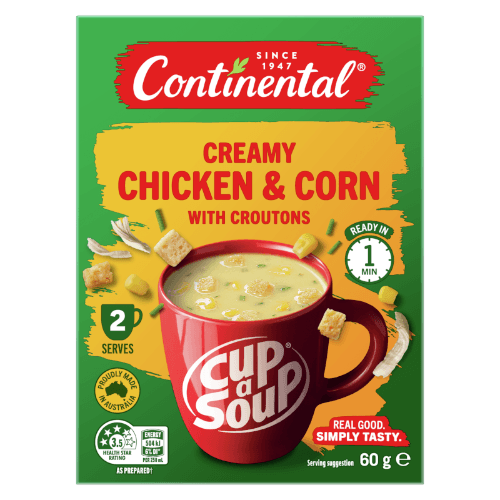 Continental Creamy Chicken & Corn With Croutons Cup a Soup