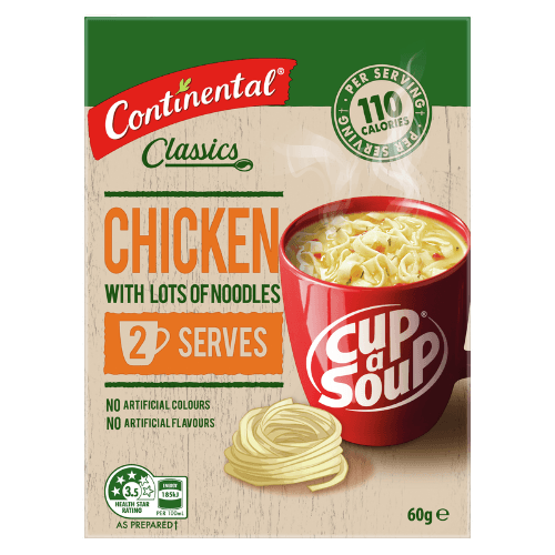 Continental Chicken With Lots Of Noodles Cup a Soup 2 × 30 g