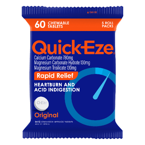 Quick-Eze Original Antacid Tablets Roll Pack