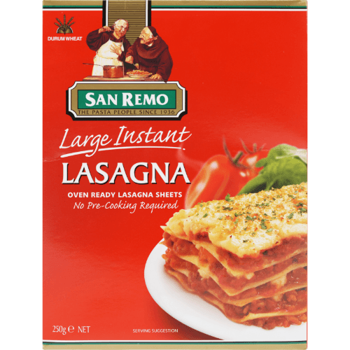 San Remo Large Instant Lasagna Pasta Sheets