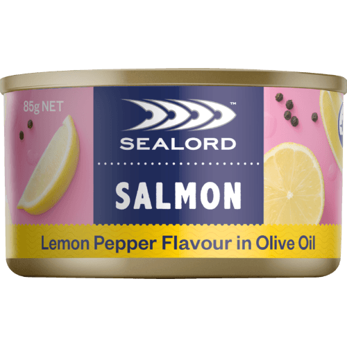 Sealord Lemon Pepper Flavour In Olive Oil Salmon