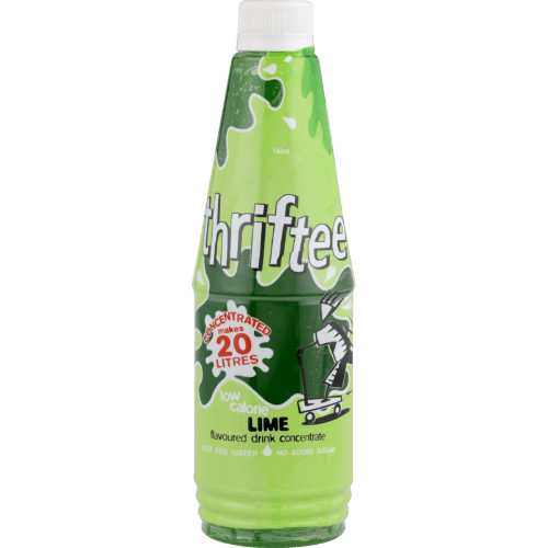 Thriftee Low Calorie Lime Flavoured Drink Concentrate