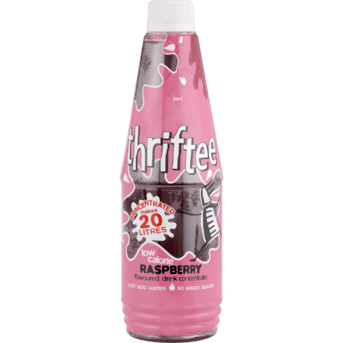 Thriftee Low Calorie Raspberry Flavoured Drink Concentrate
