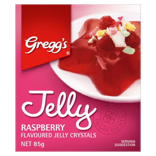 Gregg's Raspberry Flavoured Jelly Crystals