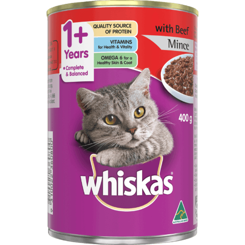 Whiskas Beef Mince Wet Cat Food