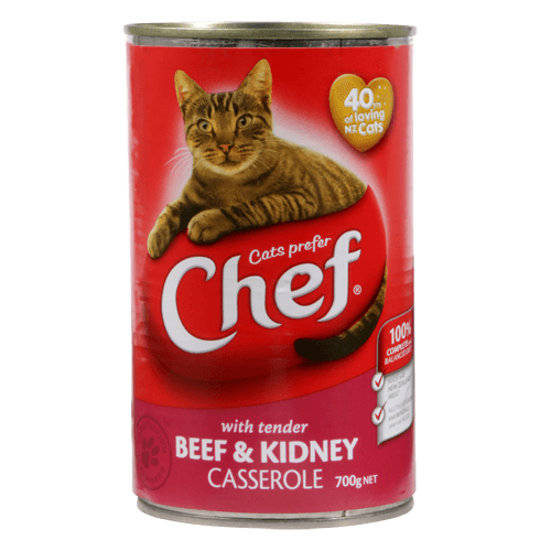 Chef Tender Beef & Kidney Casserole Cat Food