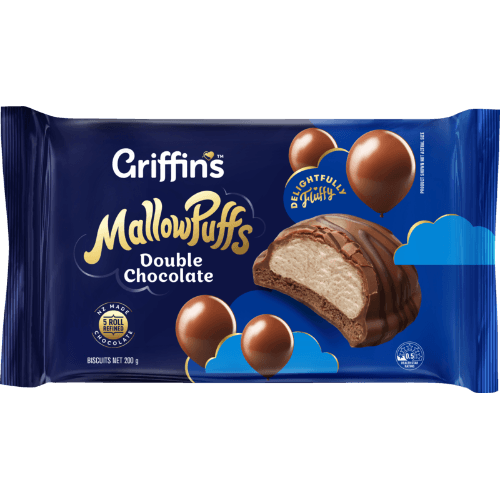 Griffin's MallowPuffs Double Chocolate Biscuits