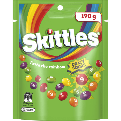 Skittles Sours Chewy Lollies Bag