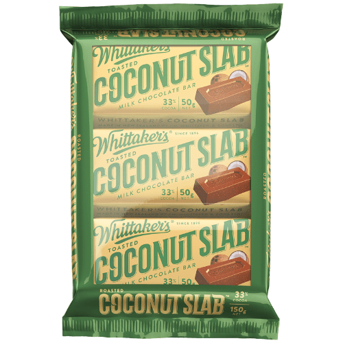 Whittaker's Toasted Coconut Slab Milk Chocolate Bar