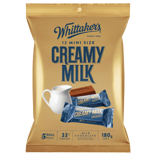 Whittaker's Mini Size Creamy Milk 12 Chocolate Bars