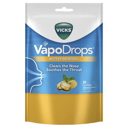 Vicks VapoDrops Butter Menthol Lozenges