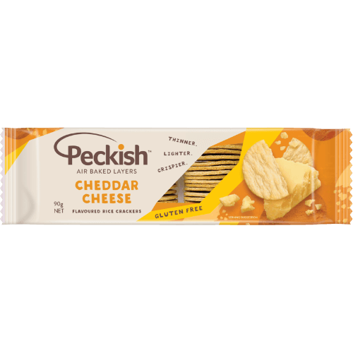 Peckish Cheddar Cheese Flavoured Rice Crackers