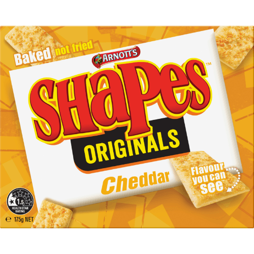 Arnott's Shapes Originals Cheddar Crackers