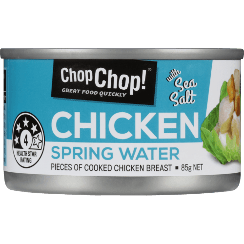 Chop Chop Springwater Pieces Of Cooked Chicken Breast