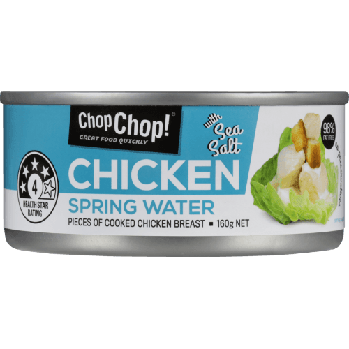Chop Chop Springwater Pieces Of Cooked Chicken Breast
