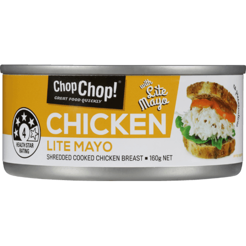 Chop Chop Lite Mayo Shredded Cooked Chicken Breast