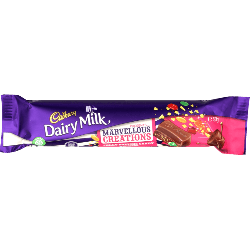 Cadbury Dairy Milk Marvellous Creations Jelly Popping Candy & Beanies Chocolate Bar