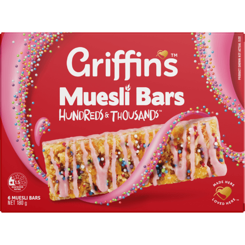 Griffin's Hundreds & Thousands Muesli Bars