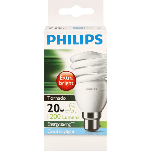 Philips Tornado 20w Cool Daylight Bayonet Bulb