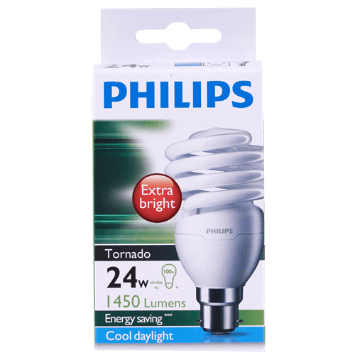 Philips Cool Daylight Tornado 24w Bayonet Bulb