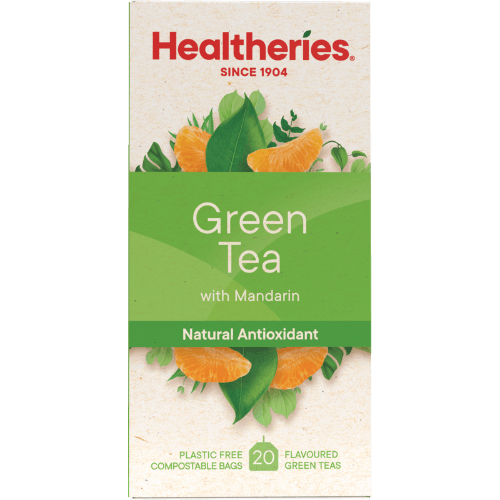 Healtheries Green Tea With Mandarin Tea Bags