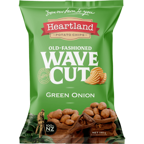 Heartland Green Onion Old-Fashioned Wave Cut Chips
