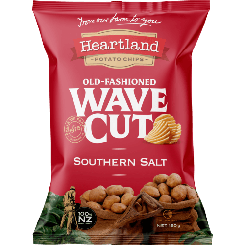 Heartland Southern Salt Old Fashioned Wave Cut Potato Chips