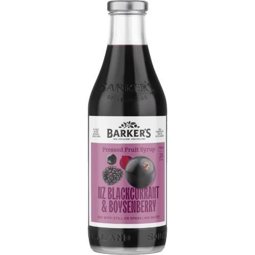 Barker's NZ Blackcurrant & Boysenberry Pressed Fruit Syrup