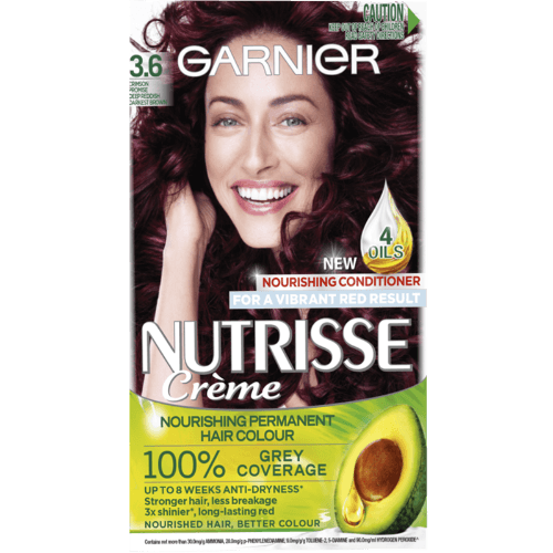 Garnier Nutrisse 3.6 Crimson Promise Deep Reddish Darkest Brown Hair Colour