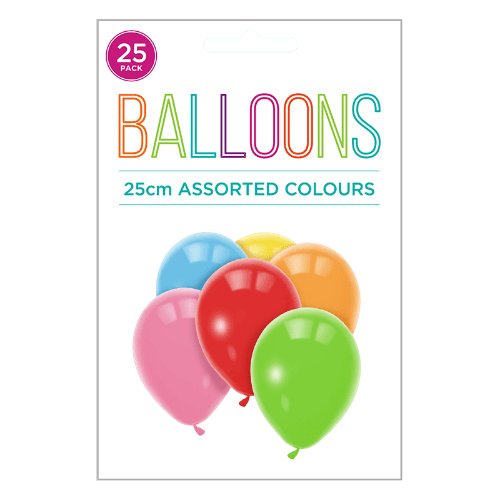 Hoorah Balloons Assorted Colours
