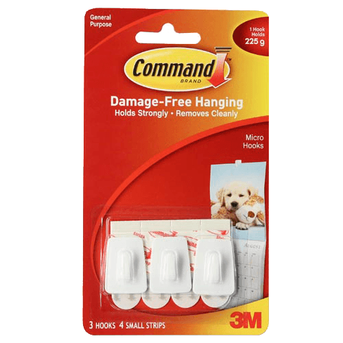 3M Command Micro Hooks White