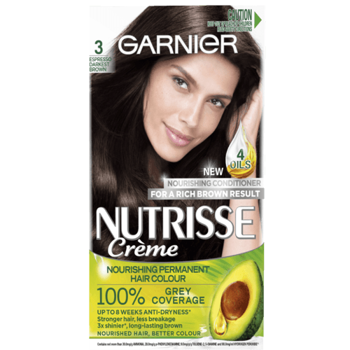 Garnier Nutrisse 3 Espresso Darkest Brown Hair Colour