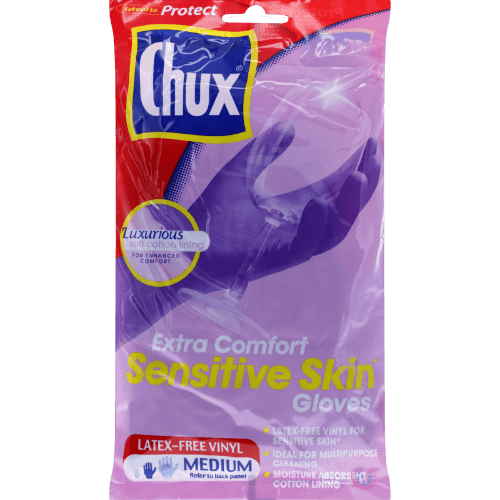 Chux Extra Comfort Sensitive Skin Gloves Medium