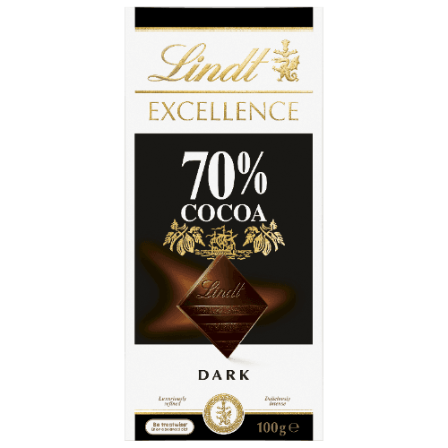 Lindt Excellence 70% Cocoa Dark Chocolate Block