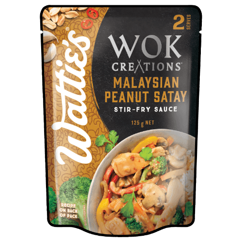Wattie's Wok Creations Malaysian Peanut Satay Stir-Fry Sauce