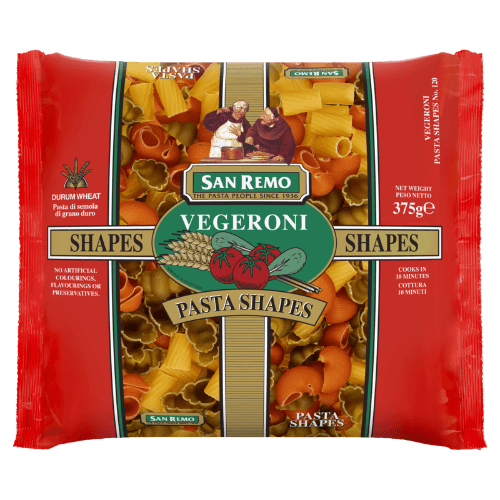 San Remo Vegeroni Pasta Shapes
