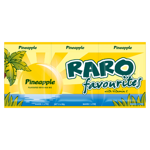 Raro Favourites Pineapple Flavoured Beverage Mix