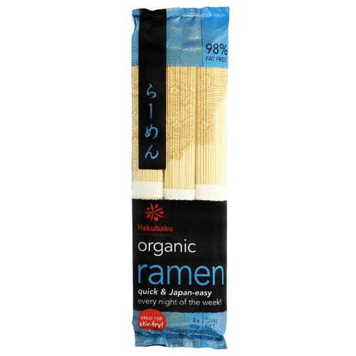 Hakubaku Organic Ramen Noodles 98% Fat Free