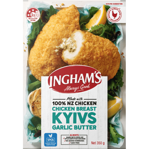 Ingham's Chicken Breast Kyivs Garlic Butter
