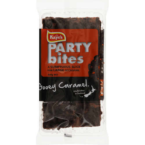 Kaye's Party Bites Gooey Caramel Slice