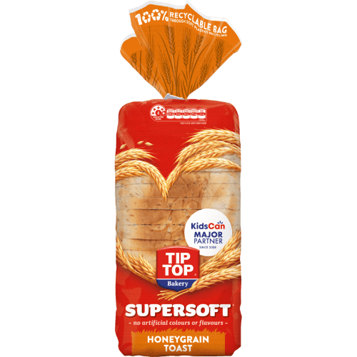 Tip Top Super Soft Toast Bread Honey Grain 700 g