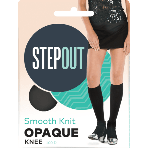 Stepout Du Jour Opaque 100 Denier Knee Tights Bare
