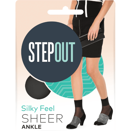 Stepout Du Jour Sheer 15 Den Ankle Fits Most Bare