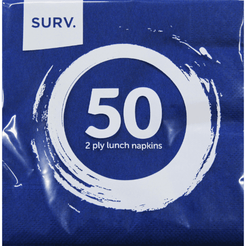 Surv Blue 2 Ply Lunch Napkins